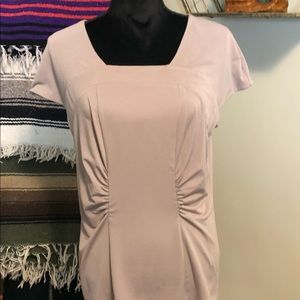 George Simonton short sleeve tan top medium